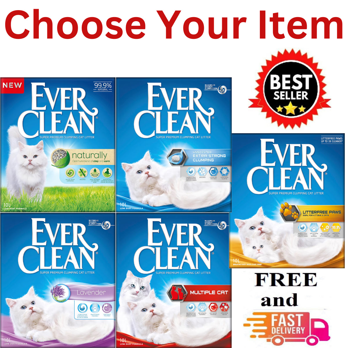 Ever Clean Extra Strong Scented Natural Clumping Cat Litter