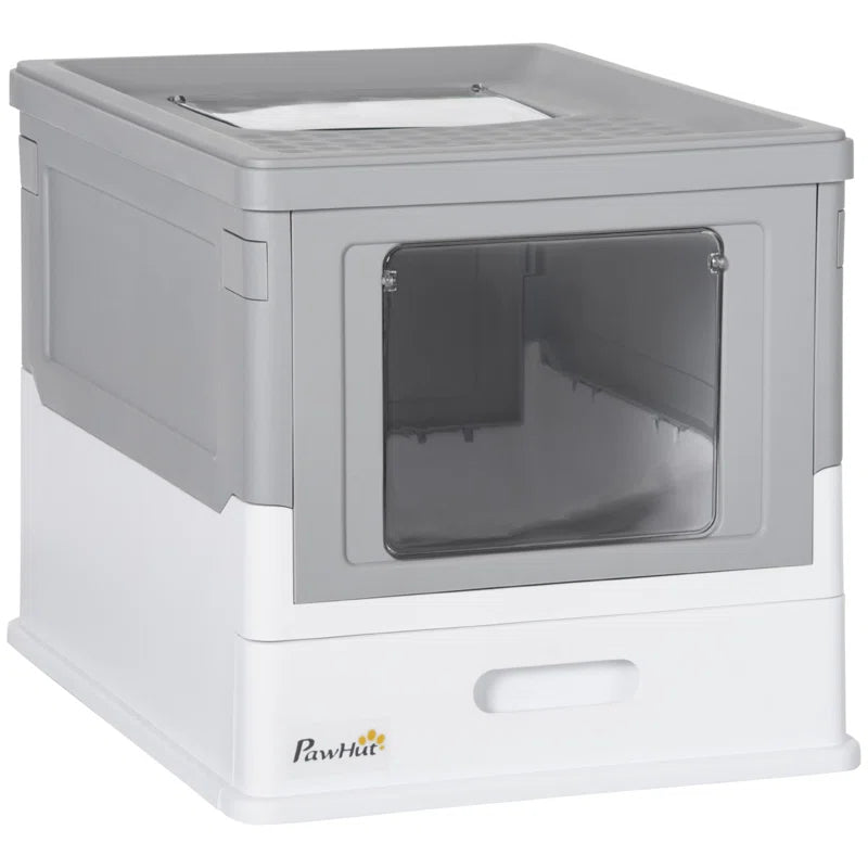 Plastic Litter Box Enclosure with Scoop