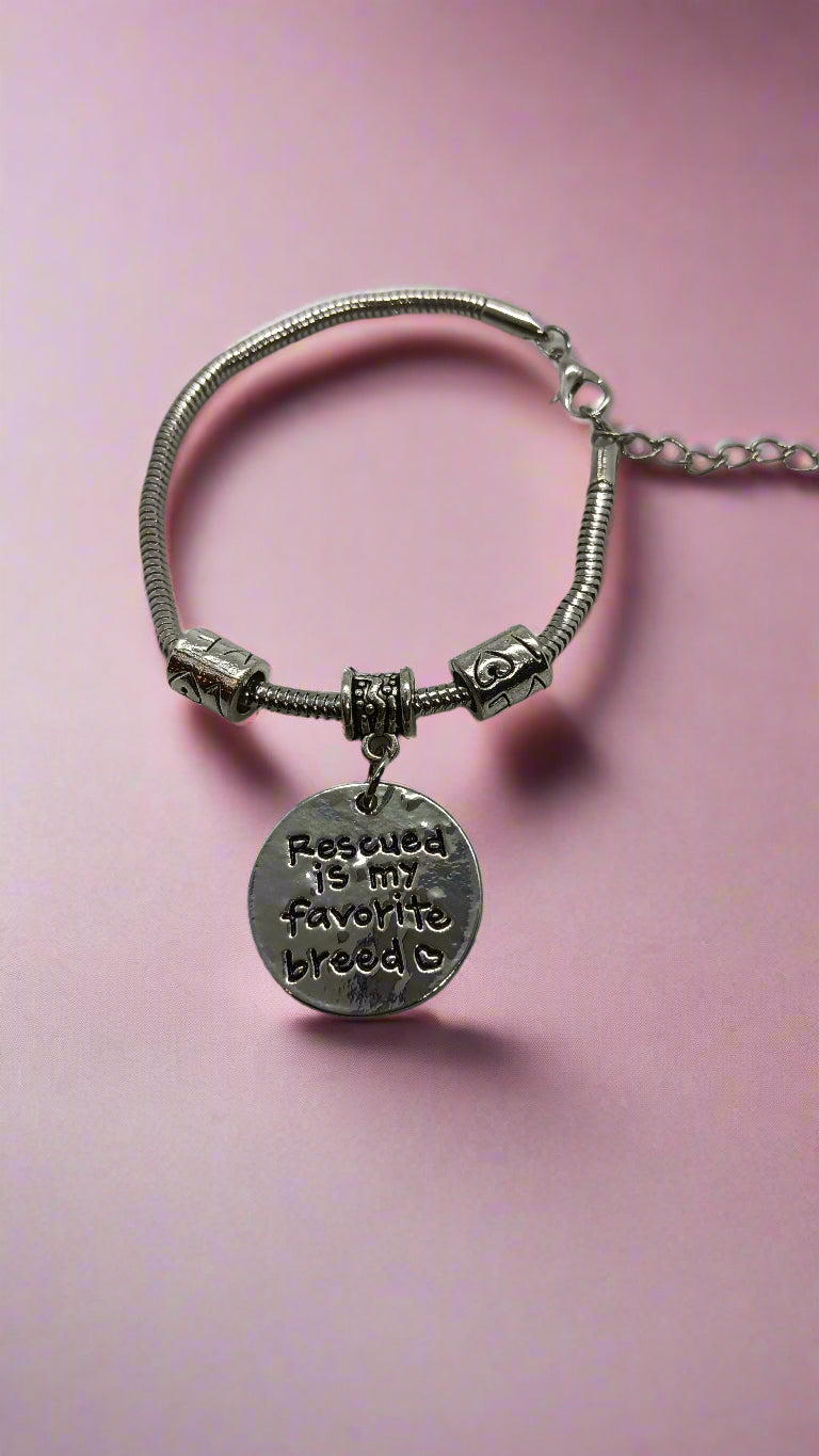 Rescue Is My Favourite Breed Bracelet