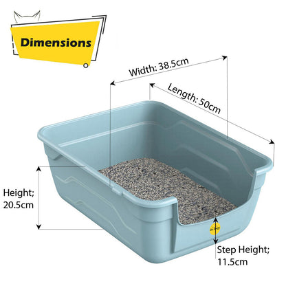 Large Cat Kitten Litter Tray Box High Sided UK Deep Toilet Loo Luxury Catcentre®