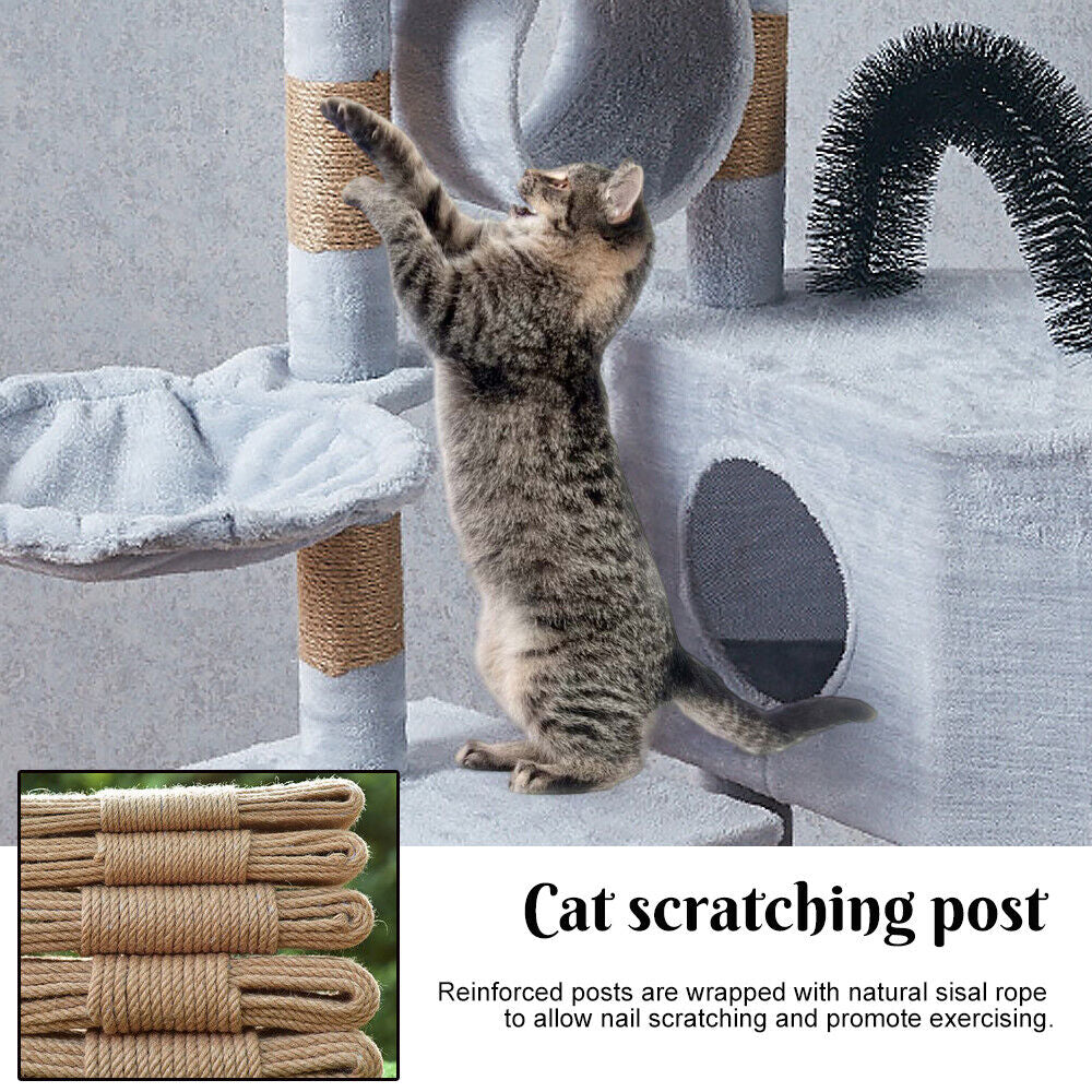 Cat Scratching Post Large Cat Tree Tower Kitten Condo Activity Centre Climbing