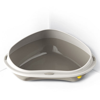 Cat Corner Litter Tray Large or Jumbo Rim Pet Open Toilet Pan Box Cat Centre®