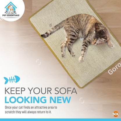 2Pk Cat Scratching Sisal Mat 60X40Cm 