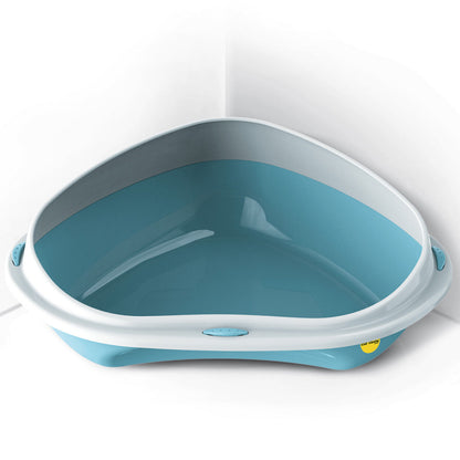 Cat Corner Litter Tray Large or Jumbo Rim Pet Open Toilet Pan Box Cat Centre®